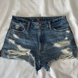 Abercrombie “Annie” high waisted jean shorts